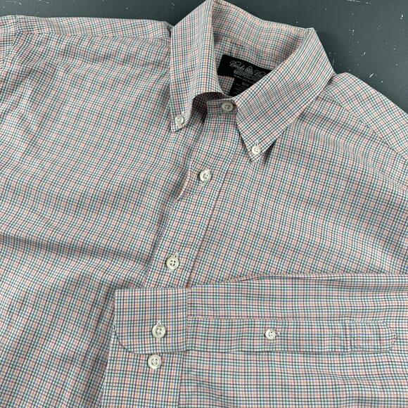 Brooks Brothers Other - VTG Brooks Brothers Shirt Men Med Micro Check Egyptian Cotton Country Club EUC
